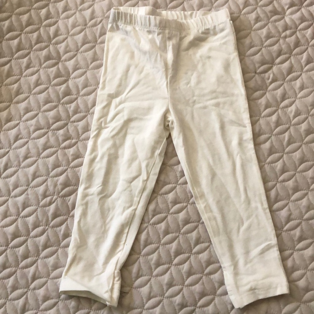Baby white leggings